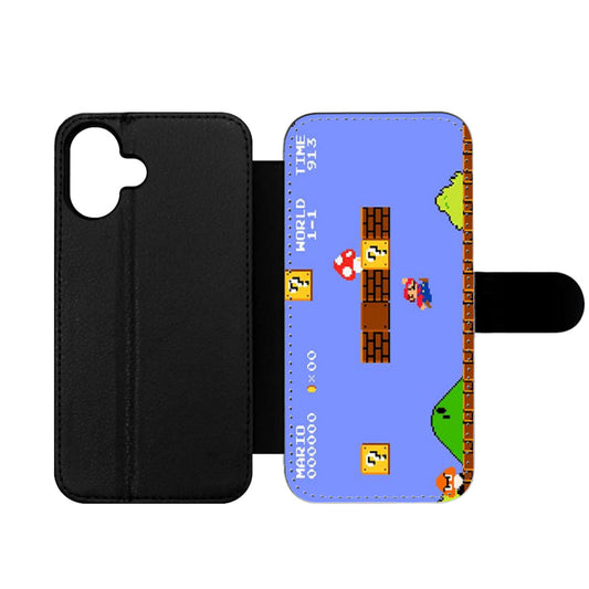 MARIO BROSS RETRO NES Wallet iPhone Case