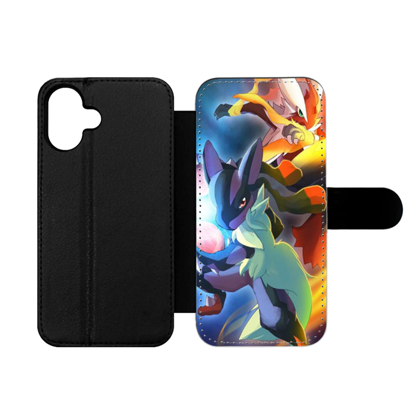 MEGA POKEMON BLAZIKEN VS LUCARIO Wallet iPhone Case