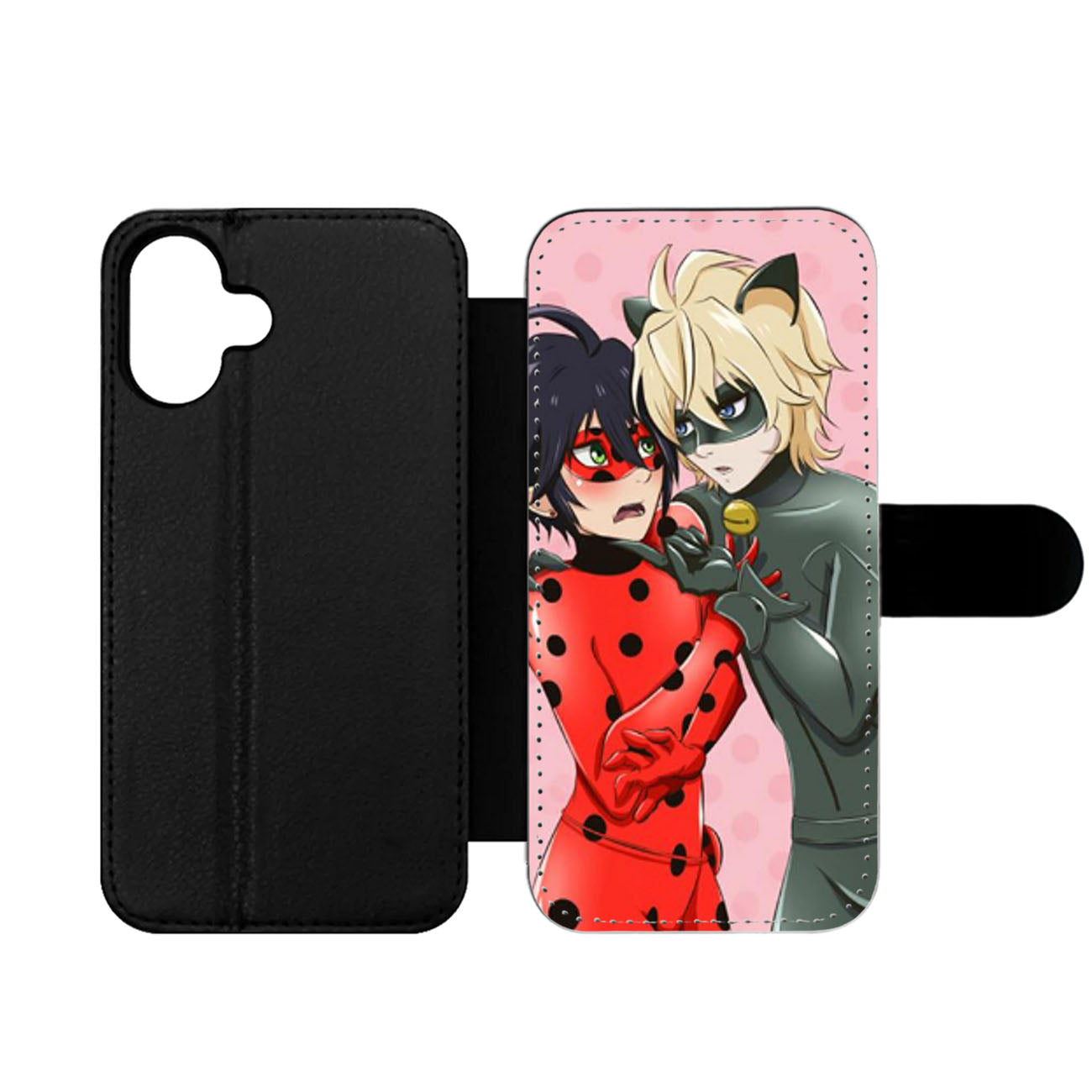 MIRACULOUS LADYBUG CAT ANIME Wallet iPhone Case