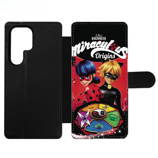 MIRACULOUS LADY BUG AND CAT NOIR Wallet Samsung Case