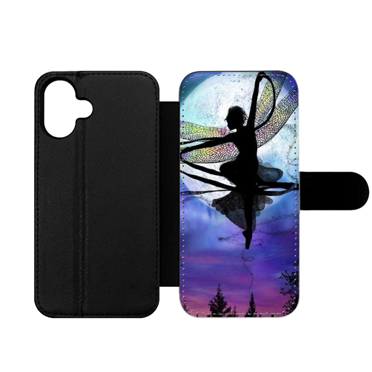 MOON DRAGONFLY FAIRY TWO Wallet iPhone Case