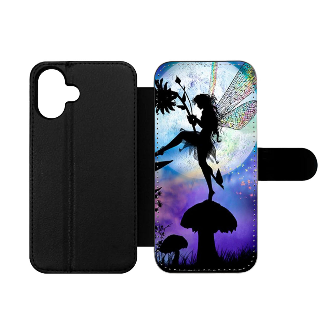 MOON DRAGONFLY FAIRY Wallet iPhone Case