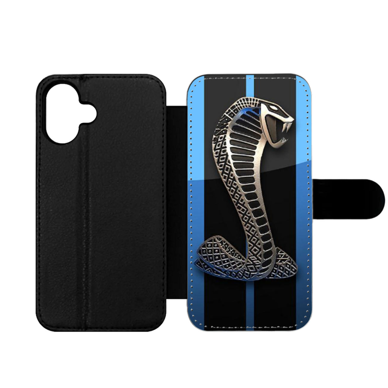 MUSTANG FORD SHELBY COBRA BLUE Wallet iPhone Case