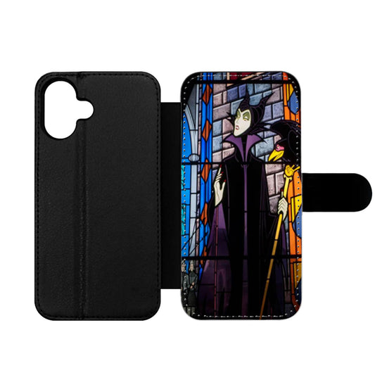 Maleficent Stained Glass Wallet iPhone Case