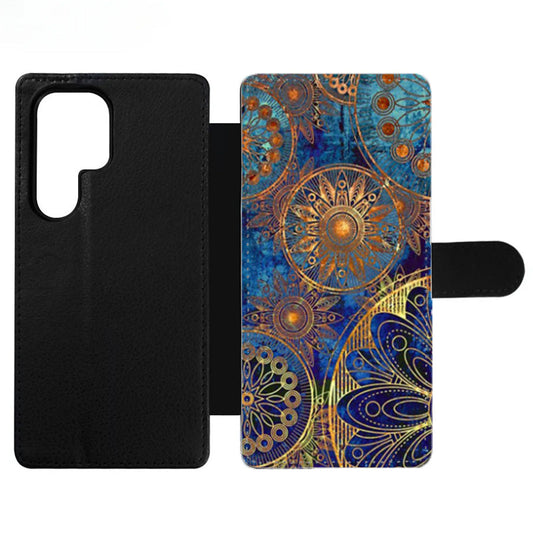 Mandala Pattern Wallet Samsung Case