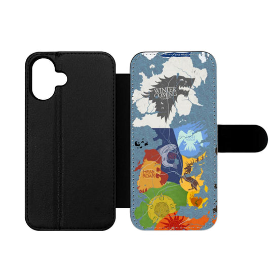 Map Game Of Thrones Wallet iPhone Case