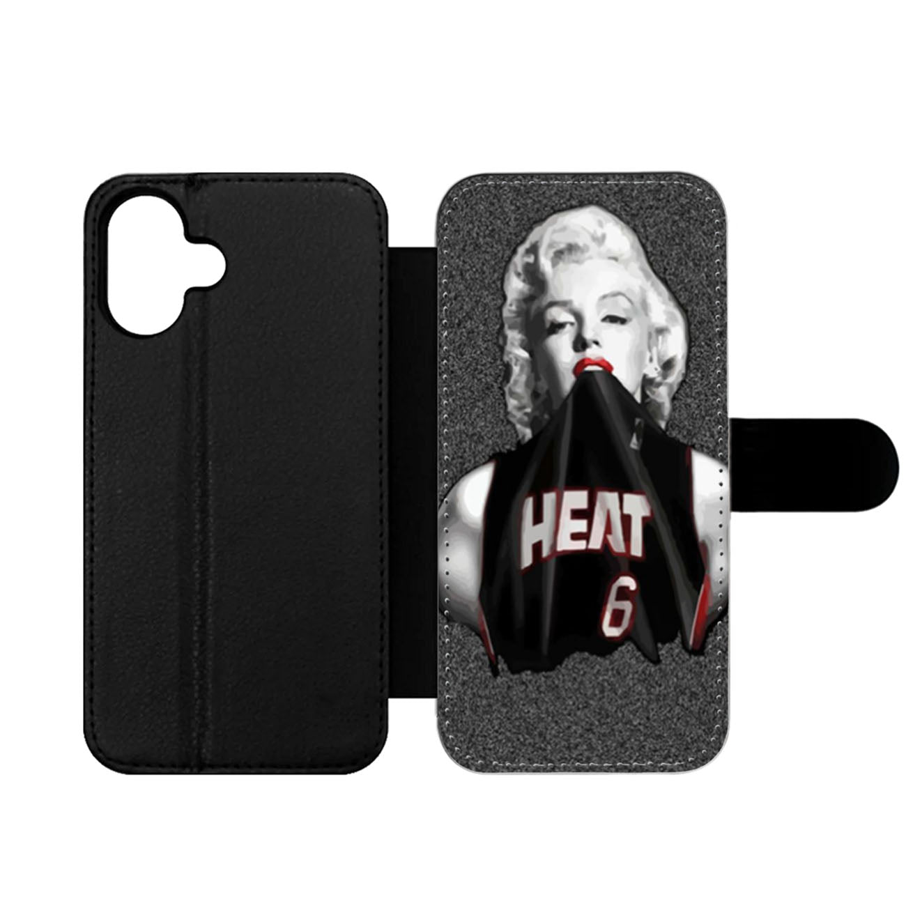 Marilyn Monroe Miami Heat Wallet iPhone Case