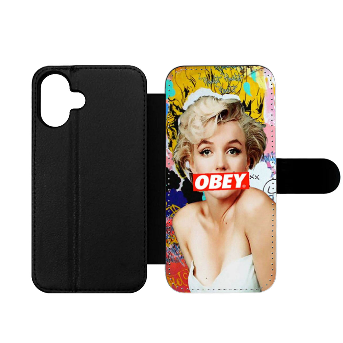 Marilyn Monroe Obey Wallet iPhone Case