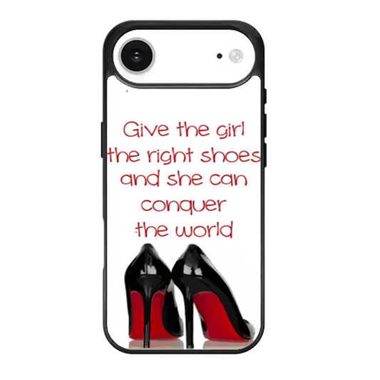 Marilyn Monroe Quote Give A Girl The Right Shoes Two iPhone Air Case