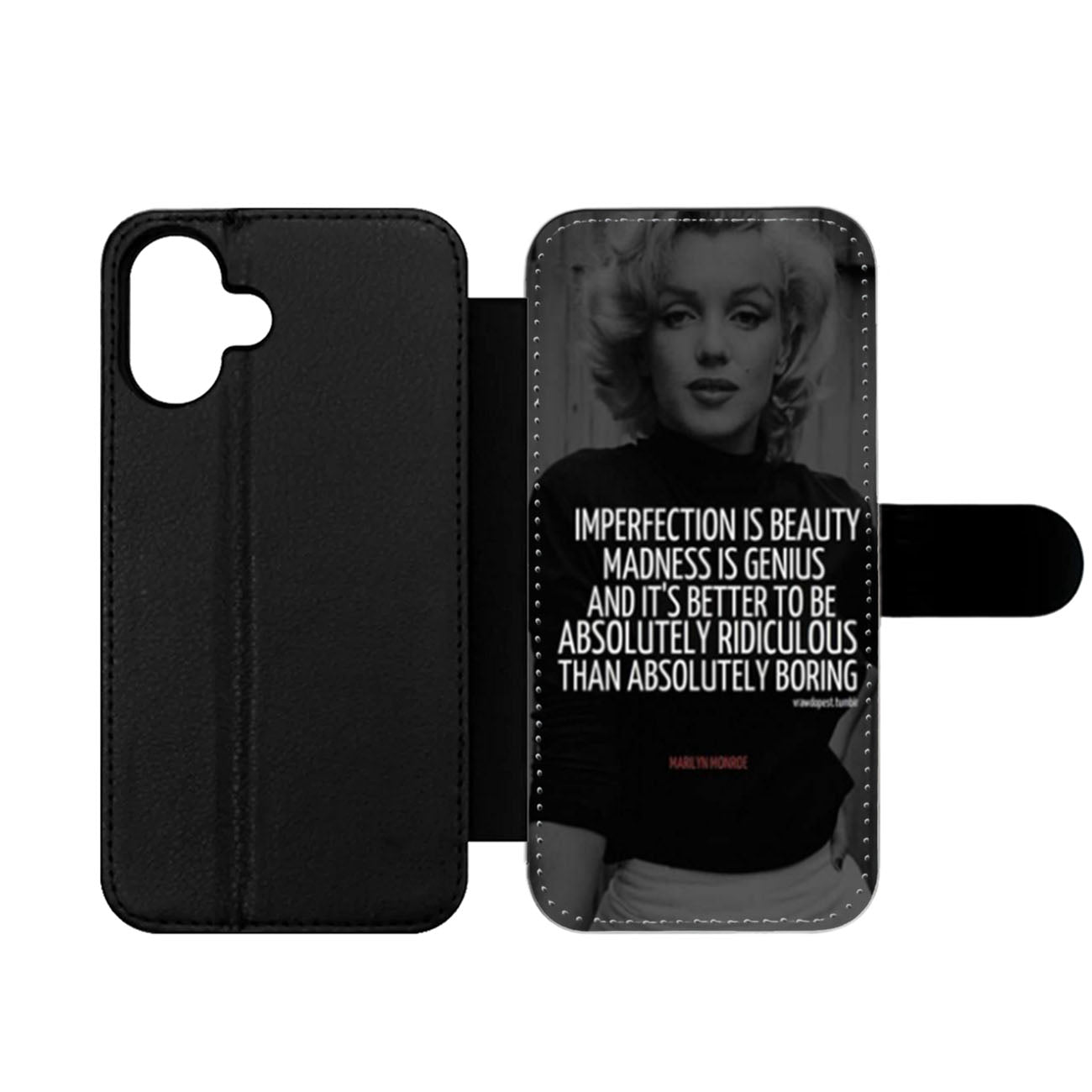 Marilyn Monroe Quotes Wallet iPhone Case