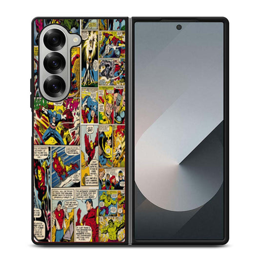 Marvel Comic Iron Man Samsung Z Fold 6 Case