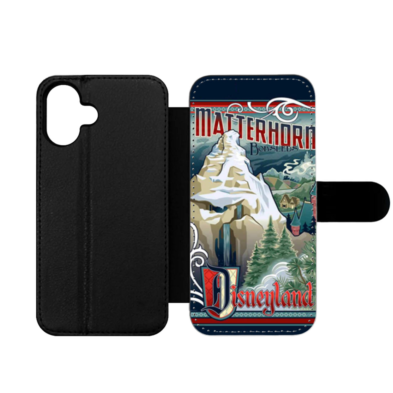 Matterhorn Bobsleds Disneyland Poster Wallet iPhone Case