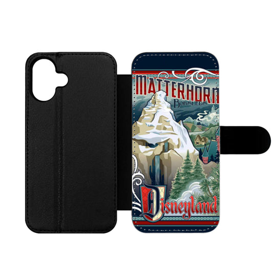 Matterhorn Bobsleds Disneyland Poster Wallet iPhone Case