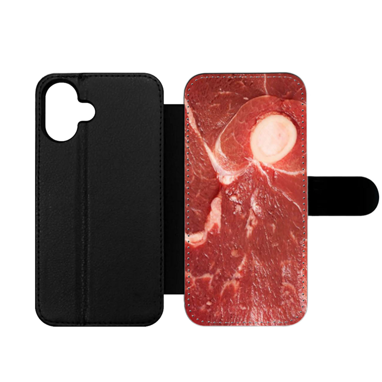 Meat Print Wallet iPhone Case