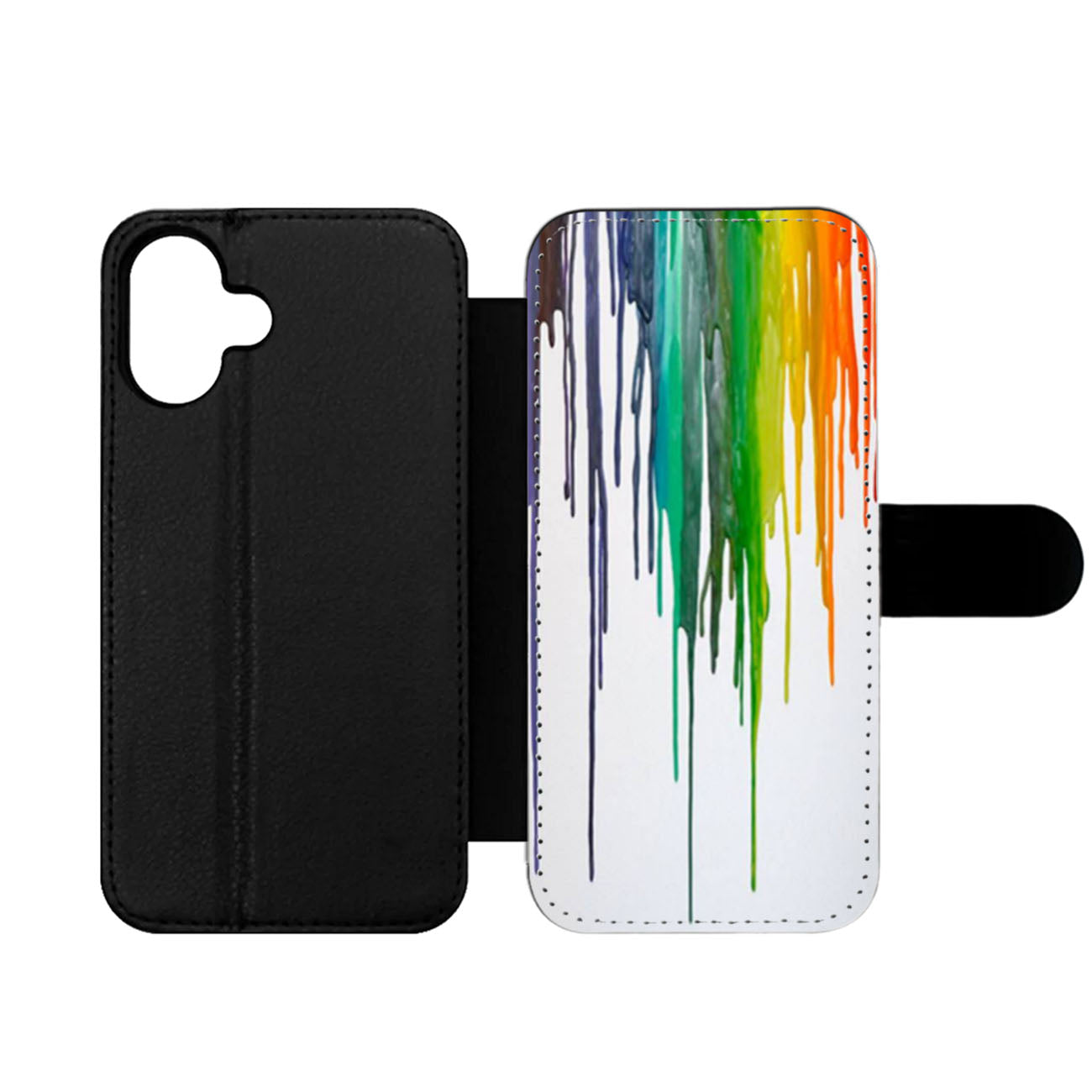 Melting Paint Wax Wallet iPhone Case