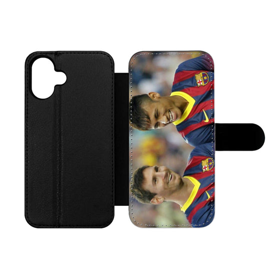 Messi and Neymar Wallet iPhone Case