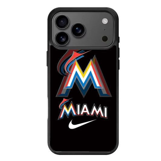 Miami Marlins Logo iPhone 17 Pro Max Case