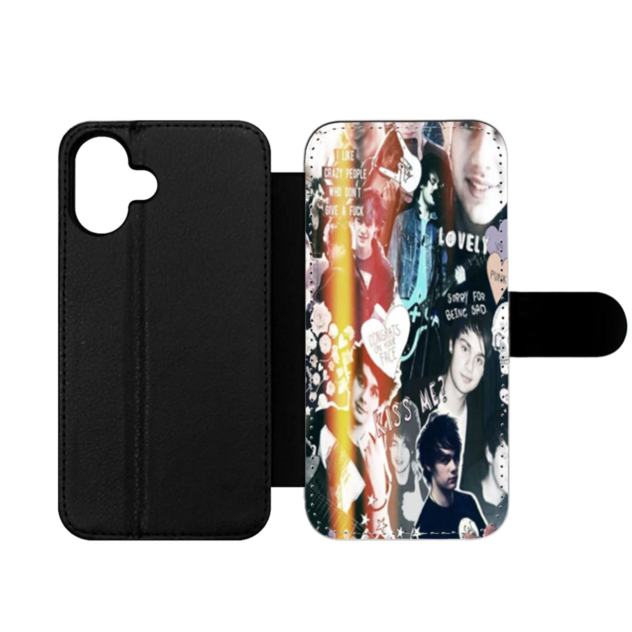 Michael Clifford Collage Wallet iPhone Case