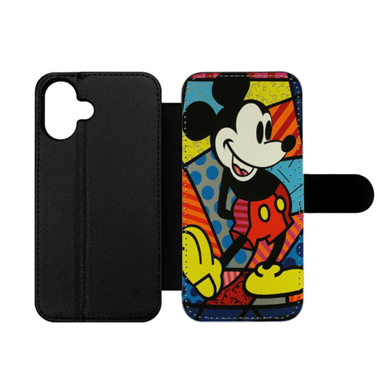 Mickey Mouse Romero Britto Wallet iPhone Case