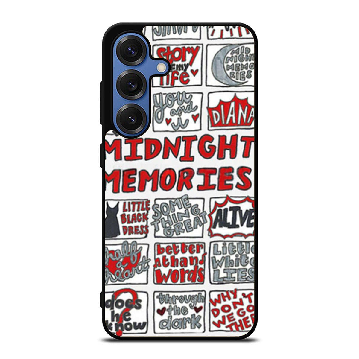 Midnight Memories One Direction Collage Samsung S25 Ultra Case
