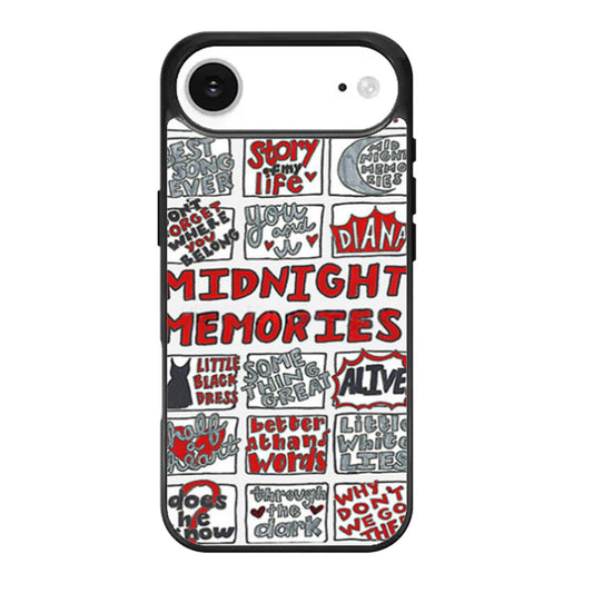 Midnight Memories One Direction Collage iPhone Air Case