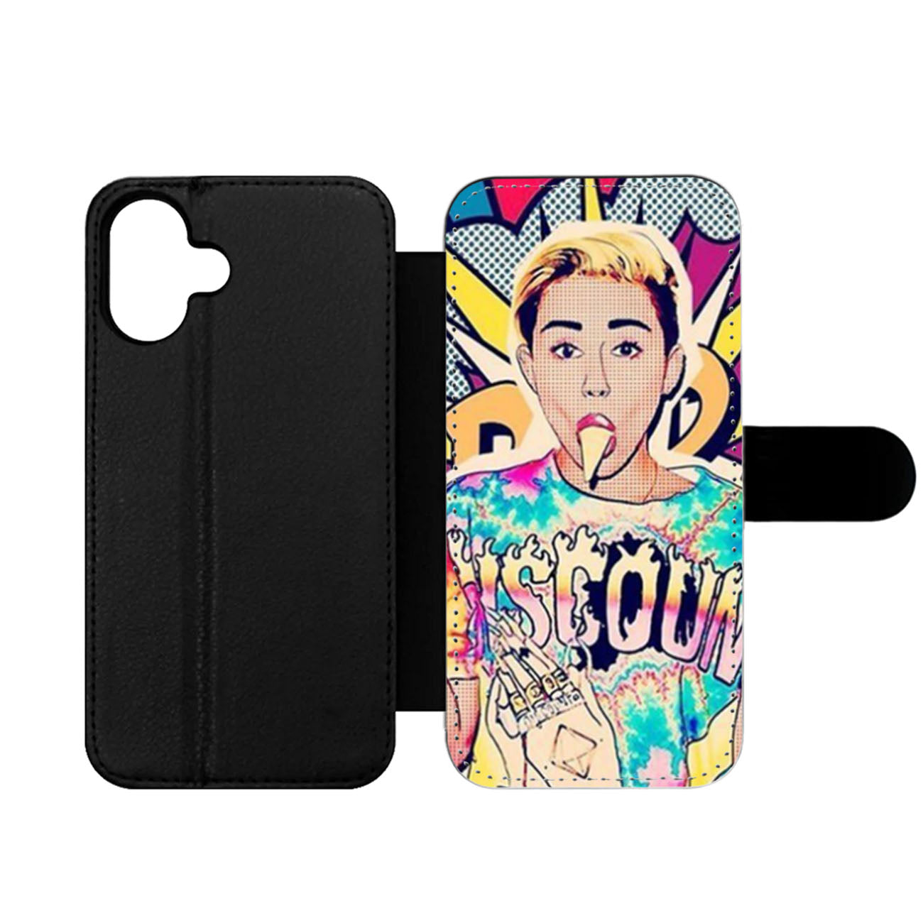 Miley Cyrus Art Wallet iPhone Case