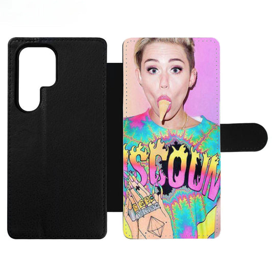 Miley Cyrus Ice Cream Wallet Samsung Case