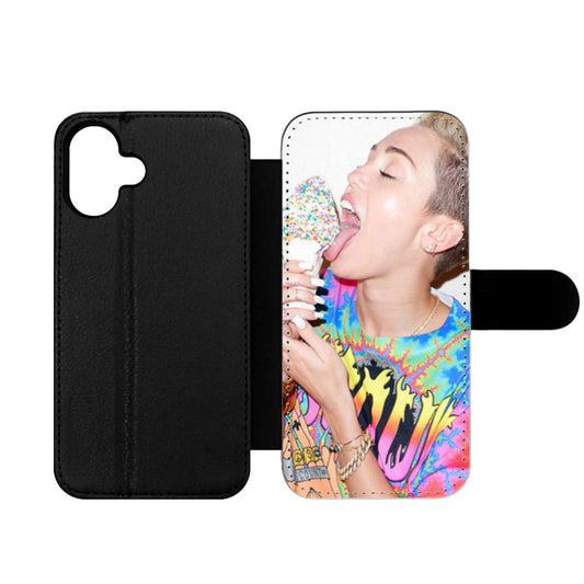Miley Cyrus Ice Cream Style Wallet iPhone Case