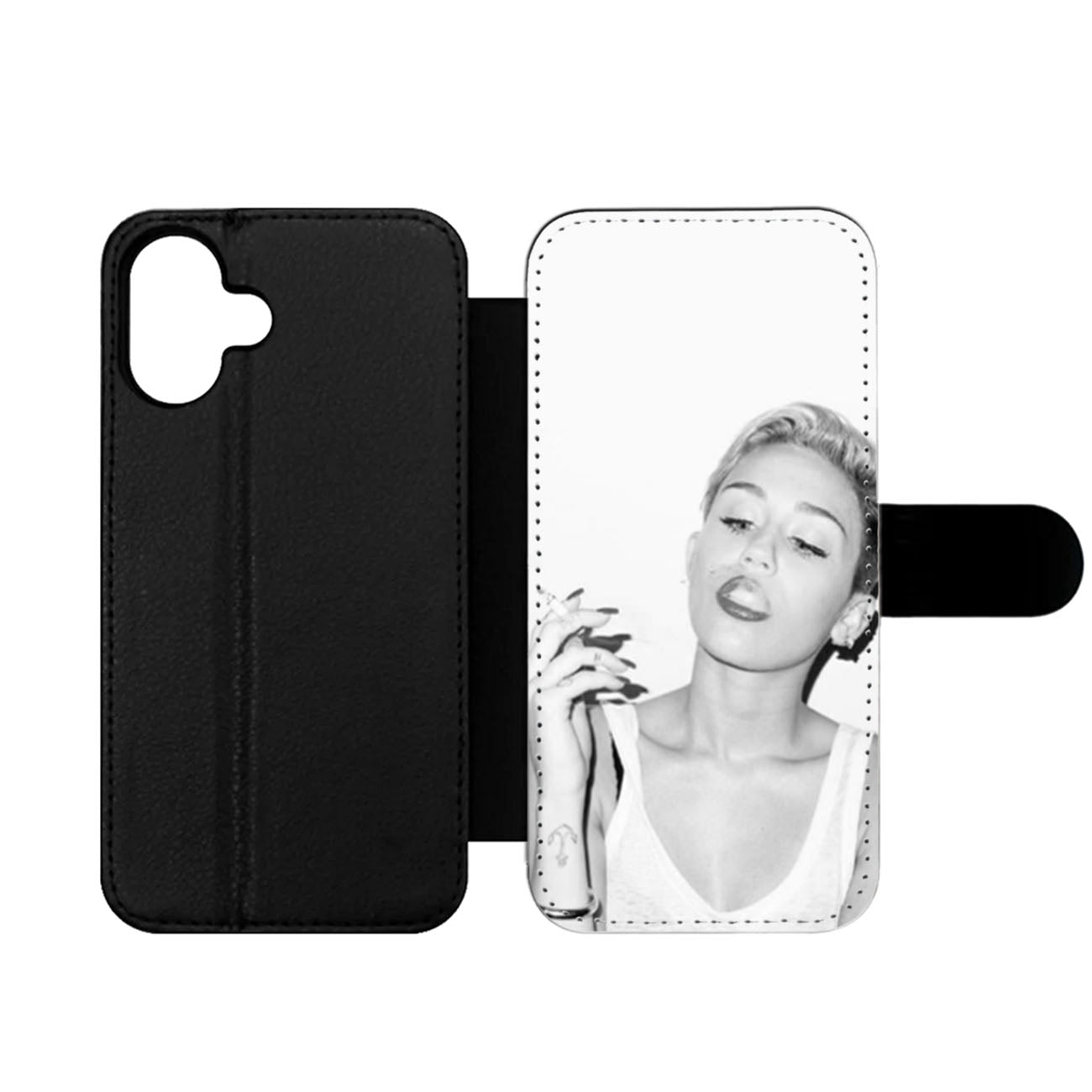 Miley Cyrus Smoking Wallet iPhone Case