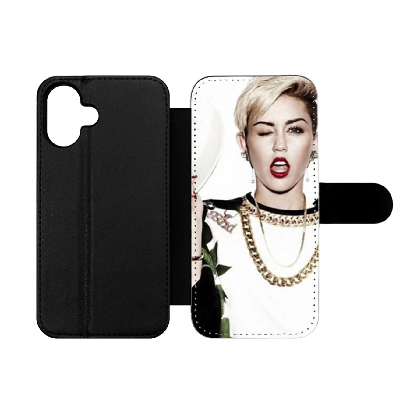 Miley Cyrus Style Wallet iPhone Case