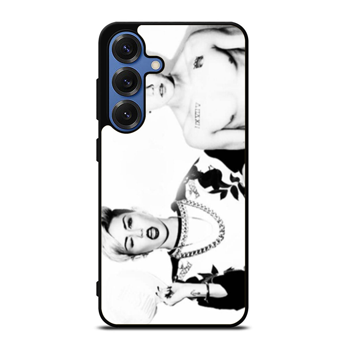 Miley Cyrus and Justin Bieber in BW Samsung S25 Ultra Case