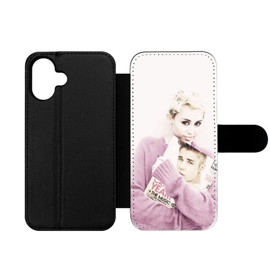 Miley Cyrus and Justin Bieber in Magz Wallet iPhone Case