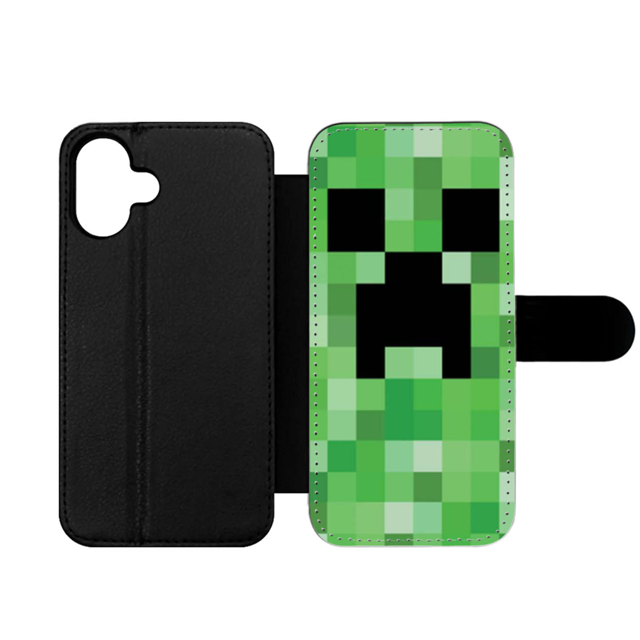 Minecraft Creeper Two Wallet iPhone Case