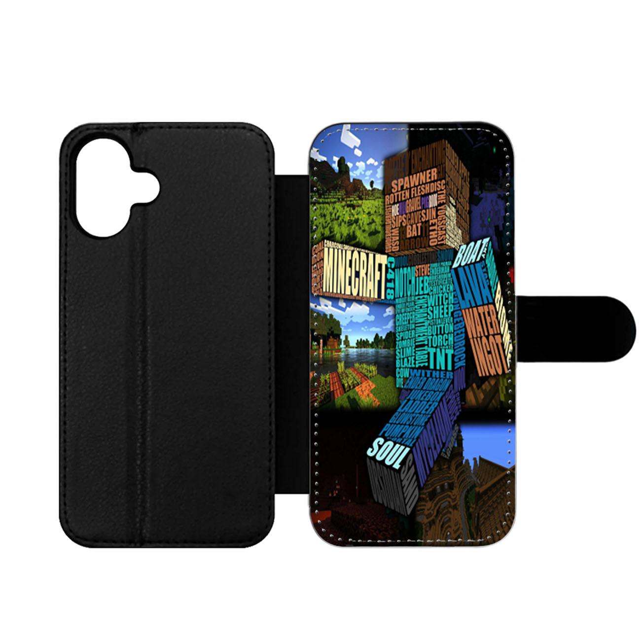 Minecraft Wallet iPhone Case