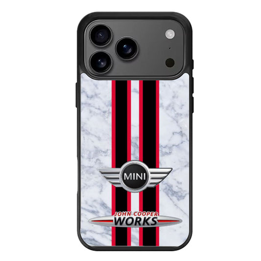 Mini Cooper Marble Stripe iPhone 17 Pro Max Case