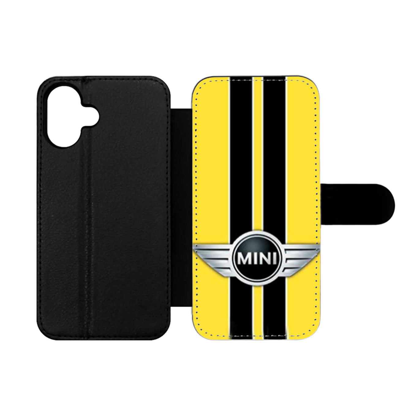Mini Cooper Style Yellow Wallet iPhone Case