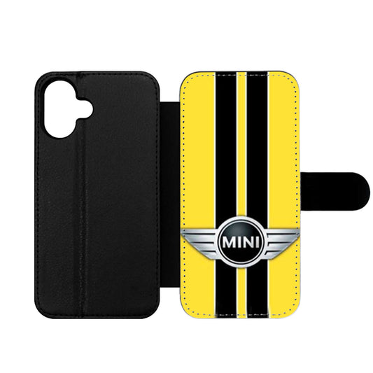 Mini Cooper Style Yellow Wallet iPhone Case