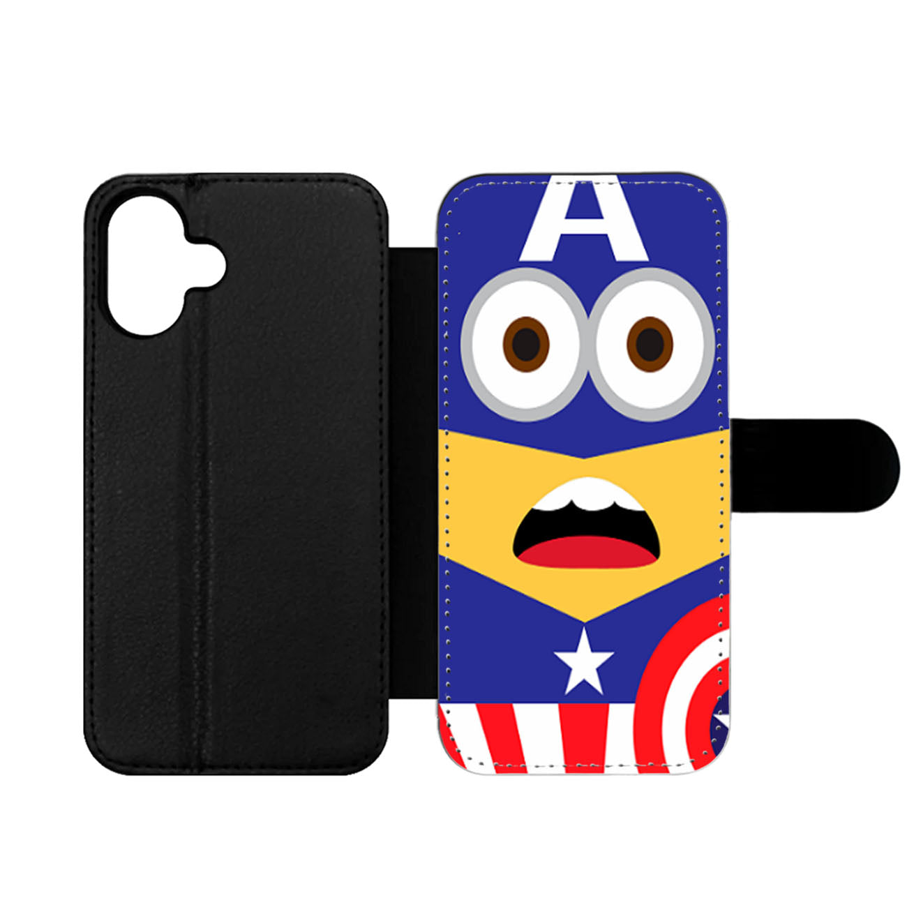 Minions Captain America Wallet iPhone Case