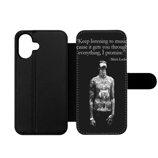 Mitch Adam Lucker Quote Wallet iPhone Case