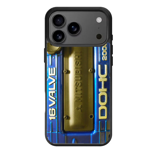 Mitsubishi Engine Valve Blue iPhone 17 Pro Max Case