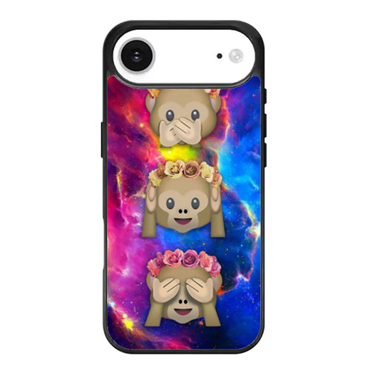 Monkey Emoji Flower Crown iPhone Air Case