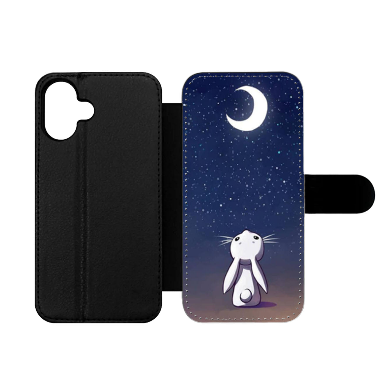 Moon Bunny Wallet iPhone Case