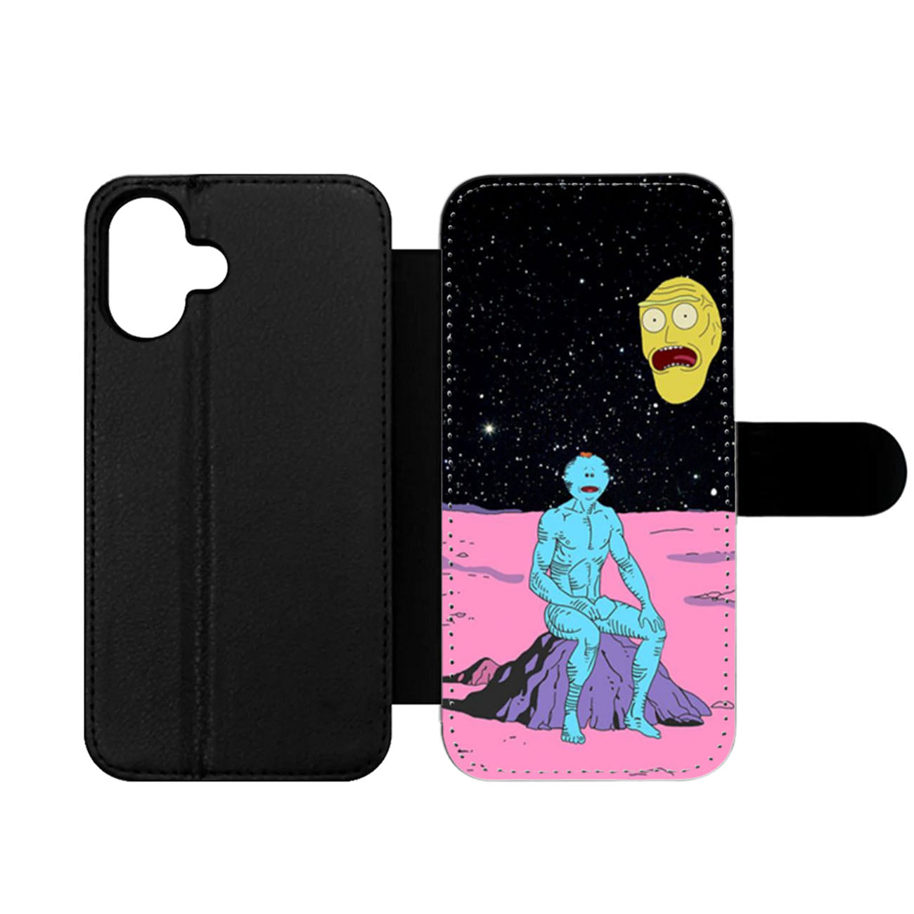 Mr Meeseeks Dr Manhattan Cromulon Wallet iPhone Case