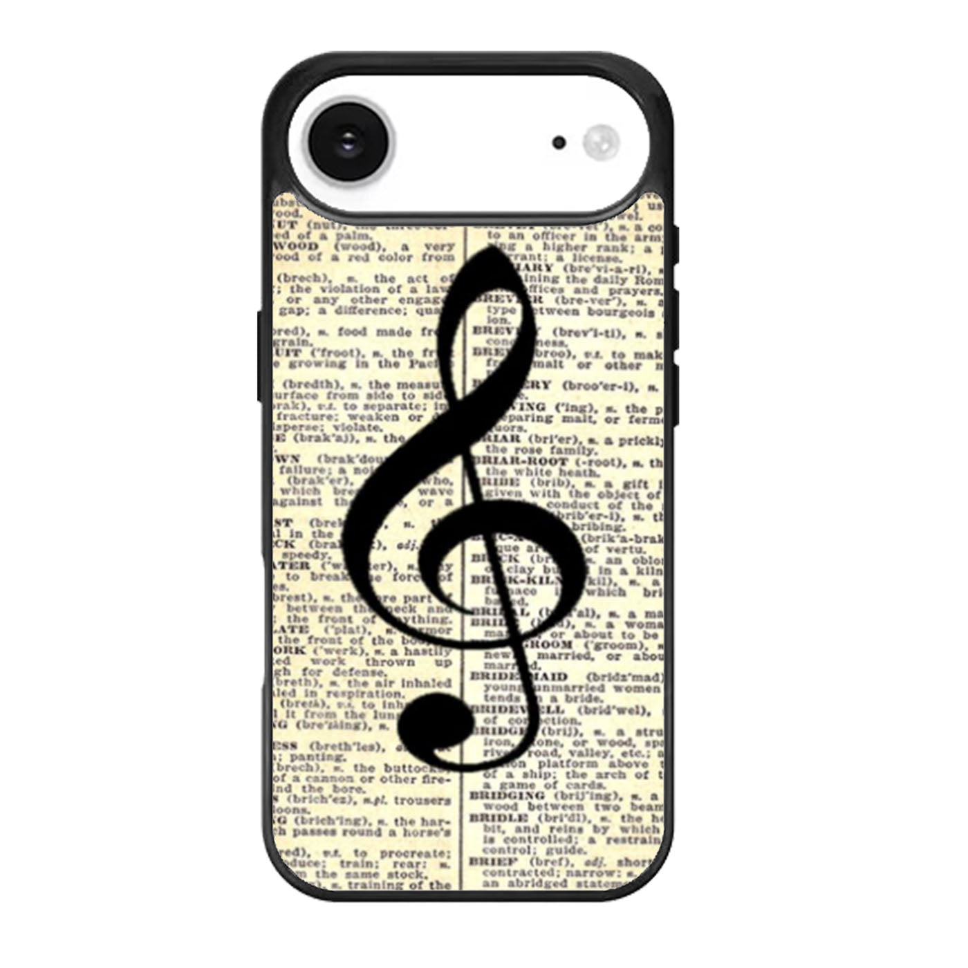 Musical Notes and Old newspaper iPhone Air Case