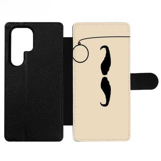 Mustache Two Wallet Samsung Case