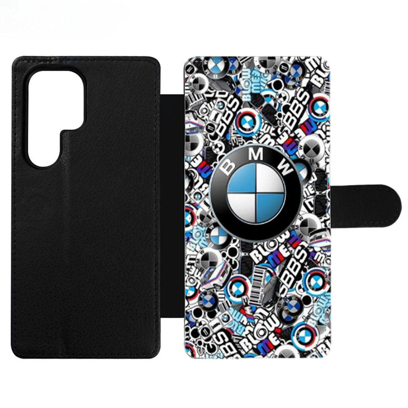 NEW BMW STICKER BOMB Wallet Samsung Case