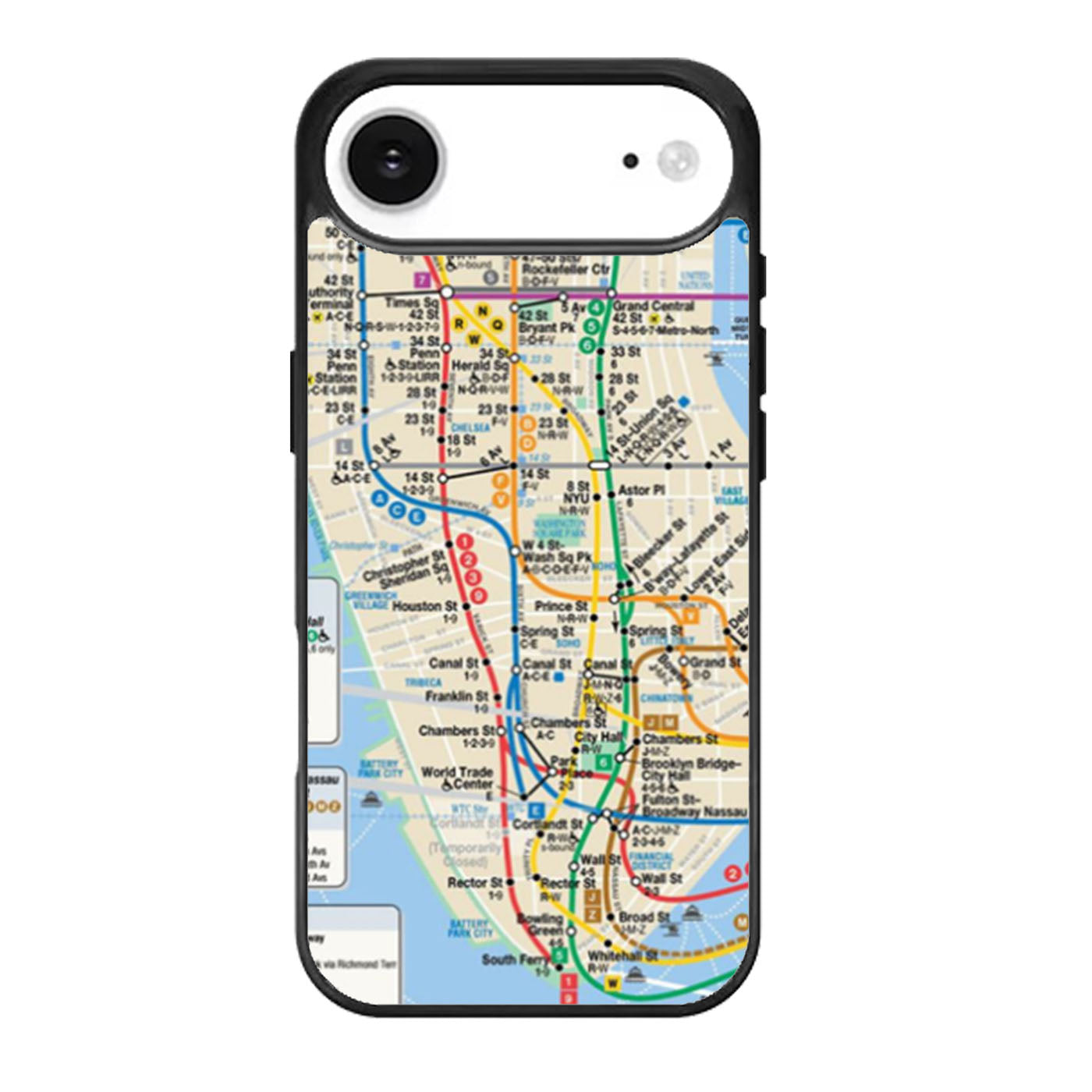 NYC subway map iPhone Air Case