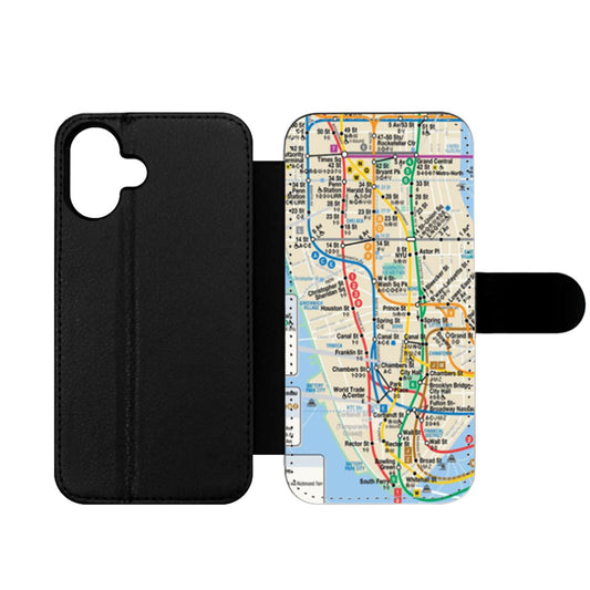 NYC subway map Wallet iPhone Case