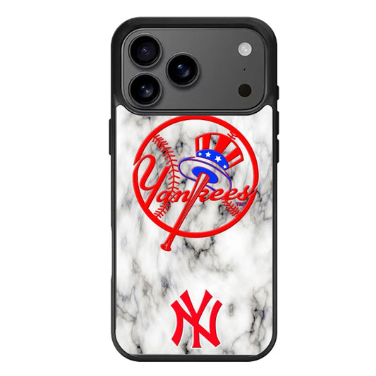 NY Yankees Marble iPhone 17 Pro Max Case
