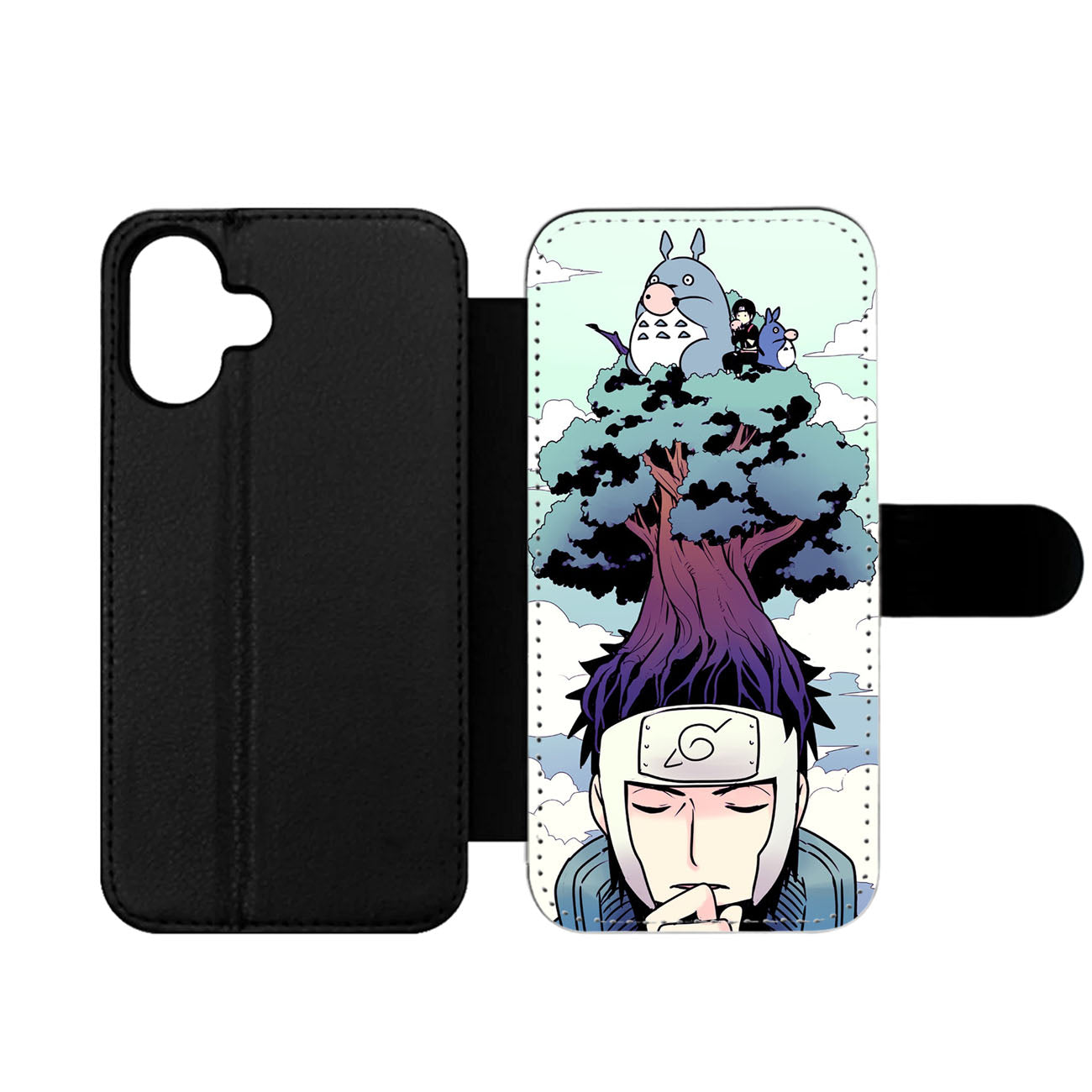 Naruto and My Neighbor Totoro Wallet iPhone Case